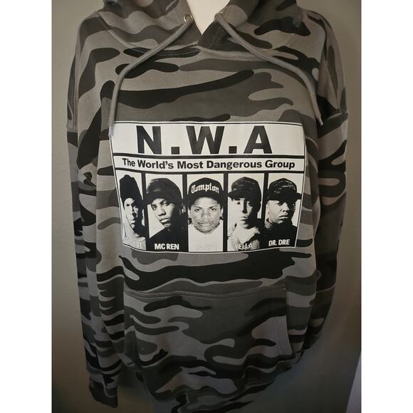 NWA Hoodie Sweatshirt Straight Outta Compton South Central LA Hoody Adult Large - Picture 2 of 9
